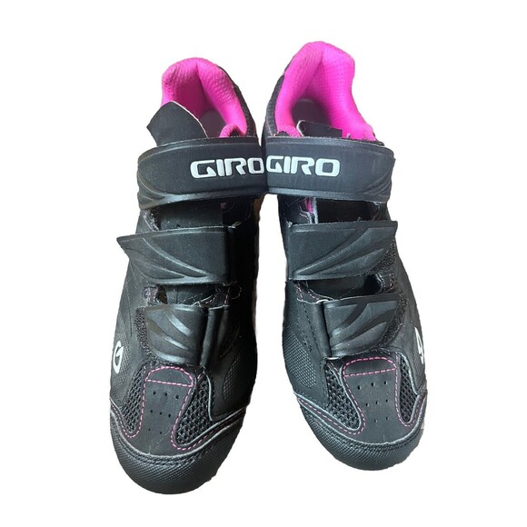 Giro Black and Pink Women's Cycling Shoes - Picture 1 of 8